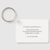 Voeg Bedrijfs Logo en de Werknemer van de Website  Sleutelhanger (Achterkant)