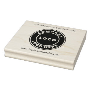 Voeg Bedrijfs Logo en de Werknemers van de Website Rubberstempel