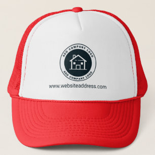 Voeg Bedrijfs Logo en Slogan Real Estate Company t Trucker Pet