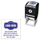 Voeg Bedrijfs Logo toe en de Telefoon van het Adre Zelfinktende Stempel (In situ)