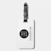 Voeg BedrijfsLogo en de Douane Bedrijf van de Webs Bagagelabel (Achterkant verticaal)