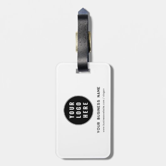 Voeg BedrijfsLogo en de Douane Bedrijf van de Webs Bagagelabel (Achterkant verticaal)