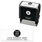 Voeg BedrijfsLogo en de Douane van de Website van  Zelfinktende Stempel (In situ)