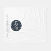 Voeg BedrijfsLogo en het Hotel van de Website van Fleece Deken (Voorkant (Horizontaal))