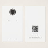 Voeg BedrijfsLogo en QR Code toe die de Kaart van  (Voorkant /achterkant)