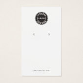 Voeg BedrijfsLogo en QR Code toe die de Kaart van  (Voorkant)