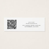 Voeg BedrijfsLogo en QR Code toe die de Kaart van (Achterkant)