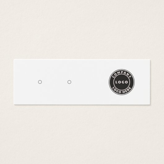 Voeg BedrijfsLogo en QR Code toe die de Kaart van  (Voorkant)