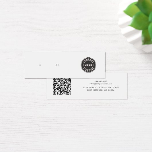 Voeg BedrijfsLogo en QR Code toe die de Kaart van  (Bureau)