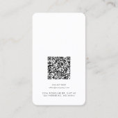 Voeg BedrijfsLogo en QR Code toe die de Kaart van  Visitekaartje (Achterkant)