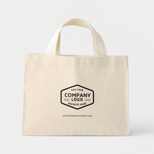 Voeg BedrijfsLogo en Slogan Douane Nieuwe Medewerk Mini Tote Bag (Voorkant)