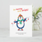 Voeg BedrijfsLogo toe Dank u Kerstmis Feestdagenkaart (Staand voorkant)