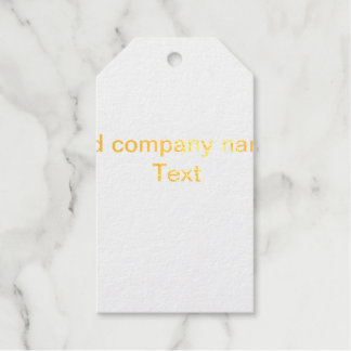 Voeg bedrijfsnaam tekst details minimaal toe cadeaulabels