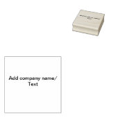 Voeg bedrijfsnaam tekst details minimaal toe rubberstempel (Gestempeld)