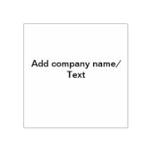 Voeg bedrijfsnaam tekst details minimaal toe rubberstempel (Afrduk)