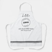 Voeg bedrijfspersoneel Logo Naam Hair Salon toe Schort (Voorkant)