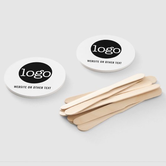 Voeg BedrijfsPic of Logo met Website of Tekst toe Handwaaier (Niet-gemonteerd)