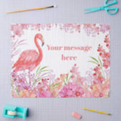 voeg bericht toe roze flamingo strand party tissue tissuepapier (Craft)
