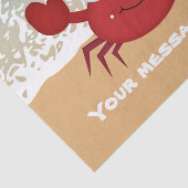 Voeg berichtstrandkrabben toe tissuepapier (Detail)