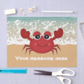 Voeg berichtstrandkrabben toe tissuepapier (Craft)