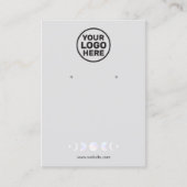 Voeg Bezig Bezig met Logo Moon Phase Zodiac Oorlog Visitekaartje (Voorkant)