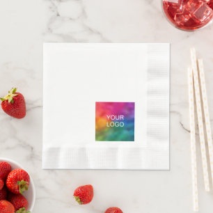 Voeg Business Company Logo Tekst Elegante Sjabloon Servet