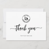 Voeg Business Logo Company Clients Appreciation to Bedankkaart (Voorkant)
