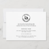 Voeg Business Logo Company Clients Appreciation to Bedankkaart (Achterkant)