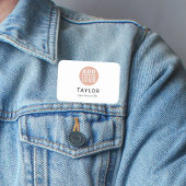 Voeg Business Logo Company Employees Custom toe Naamplaatje