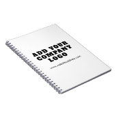 Voeg Business Logo Corporate Employees Swag toe Notitieboek (Rechterzijde)