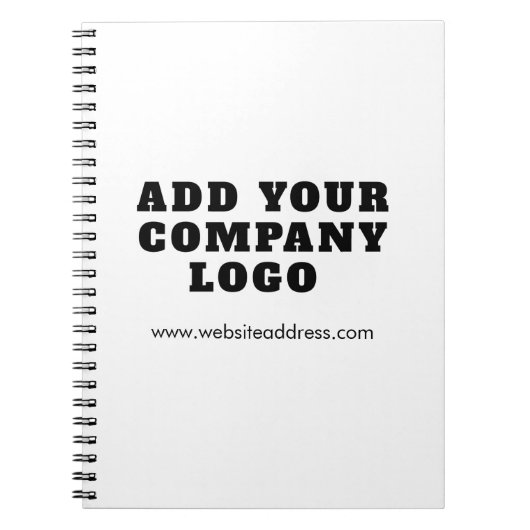 Voeg Business Logo Corporate Employees Swag toe Notitieboek (Voorkant)