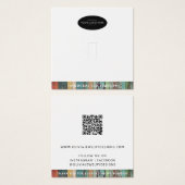 Voeg Business Logo en QR Code Ring Display Kaart (Voorkant /achterkant)