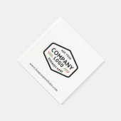 Voeg Business Logo en Website Custom Paper toe Servet (Hoek)