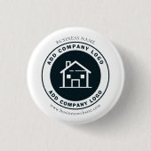 Voeg Business Logo Medewerkers Custom toe Ronde Button 3,2 Cm (Voorkant)