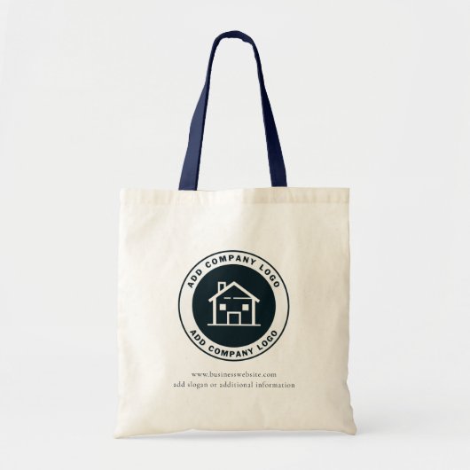 Voeg Business Logo Medewerkers Custom toe Tote Bag (Voorkant)