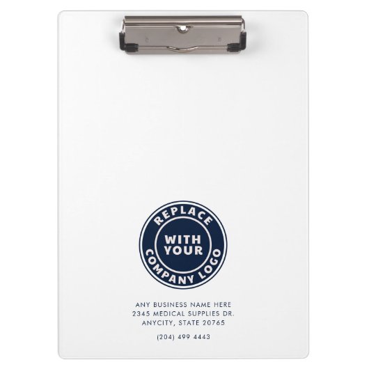 Voeg Business Logo Simple Kantoor Factory-personee Klembord (Voorkant)