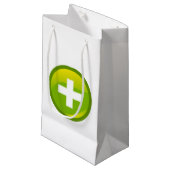 Voeg Button Icon Gift Bag toe Klein Cadeauzakje (Voorkant Gekanteld)