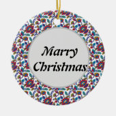 Voeg charme toe aan uw boom met vrolijke aandenken keramisch ornament (Voorkant)