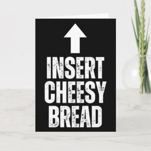 Voeg Cheesy Brood Grappige Voedsel Liefhebber Zza Kaart