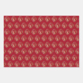 Voeg Chinees nieuwjaar konijn-gouden rood 2023 toe Inpakpapier Vel (Voorkant)