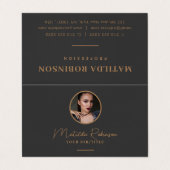 Voeg Circular Photo Gold Premium Black Grey toe Visitekaartje (Buitenkant ongevouwen)
