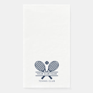 Voeg Club Name Tennis Team Navy Blue Logo toe Servet
