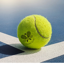 Voeg clubnaam Tennis Team Black Custom toe Tennisballen