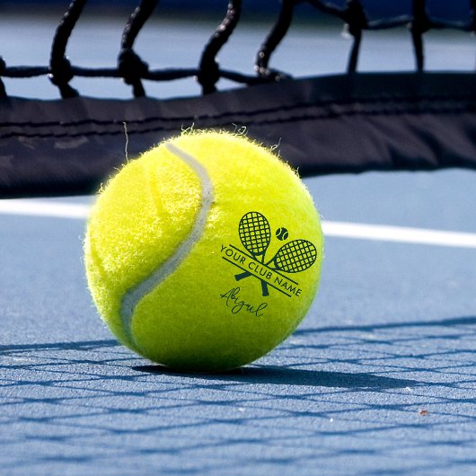 Voeg clubnaam tennis team elke kleur gepersonalise tennisballen