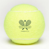Voeg clubnaam Tennis Team Green gepersonaliseerd t Tennisballen (Voorkant)