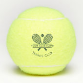 Voeg clubnaam tennis team groen elke kleur custom tennisballen (Voorkant)