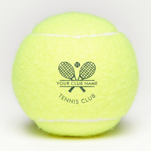 Voeg clubnaam tennis team groen elke kleur custom tennisballen (Voorkant)