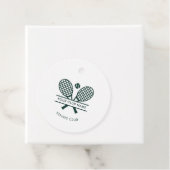 Voeg clubnaam toe Tennis Team Green Custom Bedankjes Labels (In situ)