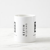 Voeg Creëer toe uploadt LOGO brandend Moderne het  Koffiemok (Center)