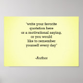 Voeg / Creëer uw eigen offerte toe Poster (Voorkant)